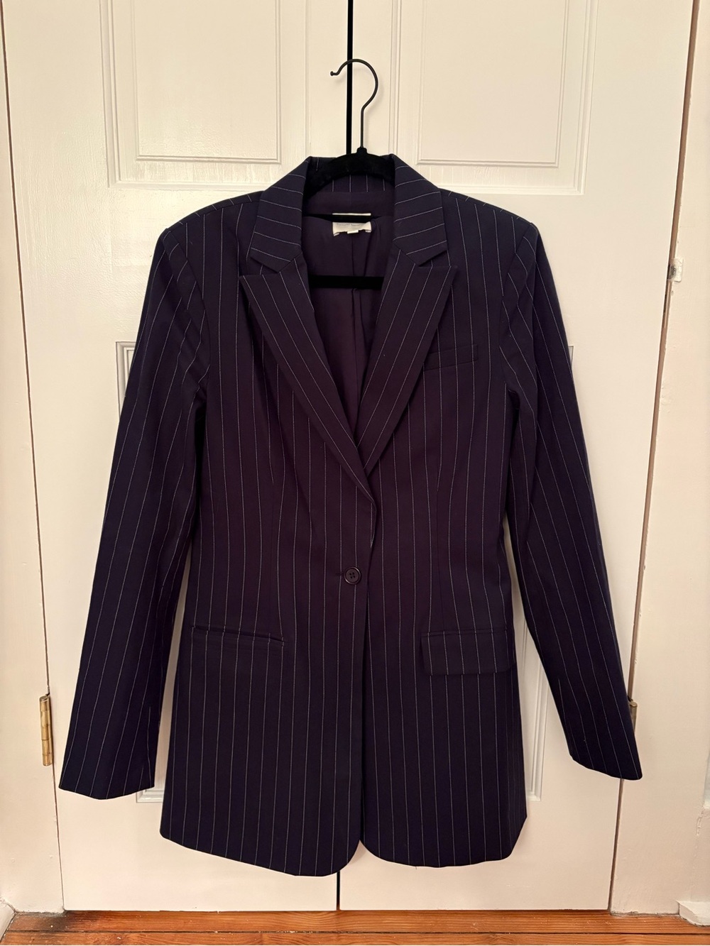 Favorite Daughter Navy Pinstripe Blazer